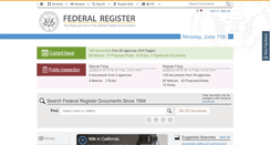 Desktop Screenshot of federalregister.gov